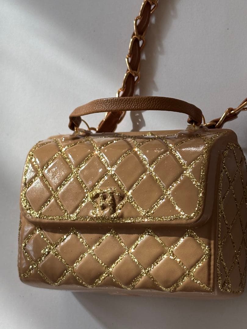 アスティエ クリスマス オーナメント バッグ ベージュ