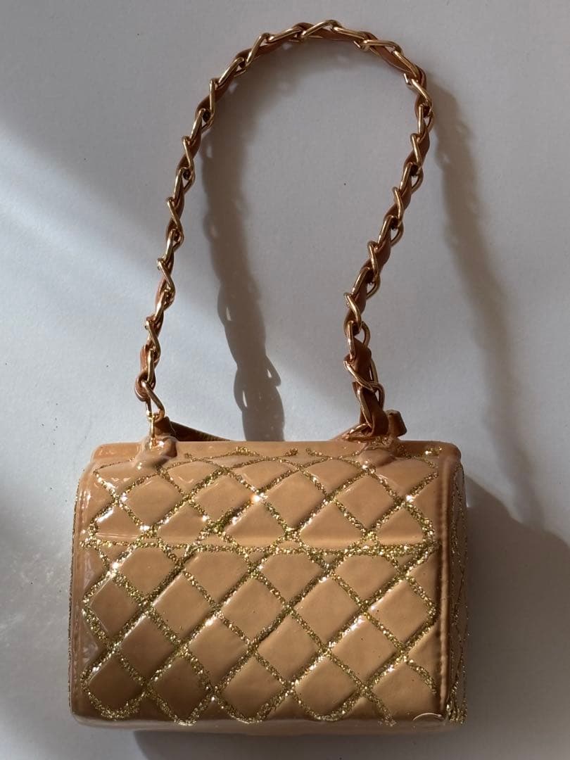 アスティエ クリスマス オーナメント バッグ ベージュ