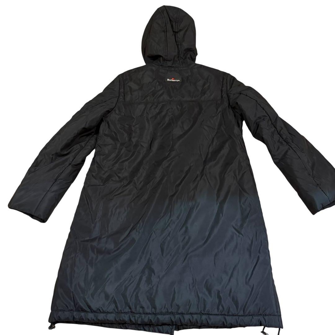 BURBERRY レディース フード付きロングダウンコート（ブラック） 美品