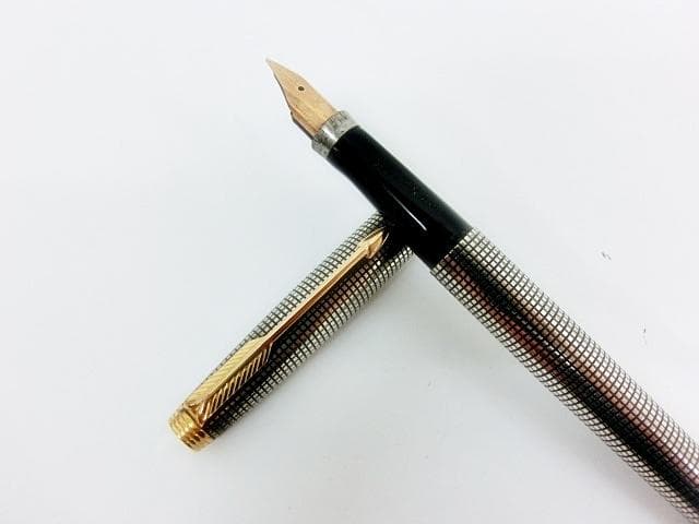 パーカー 万年筆 ペン先 14K POINT 刻印 スターリングシルバー