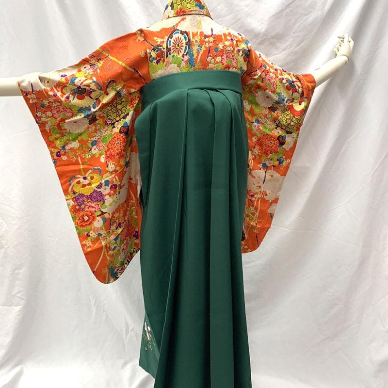 501aj68■ハーフ成人式 十三参り 女児 アンティーク着物■状態良好