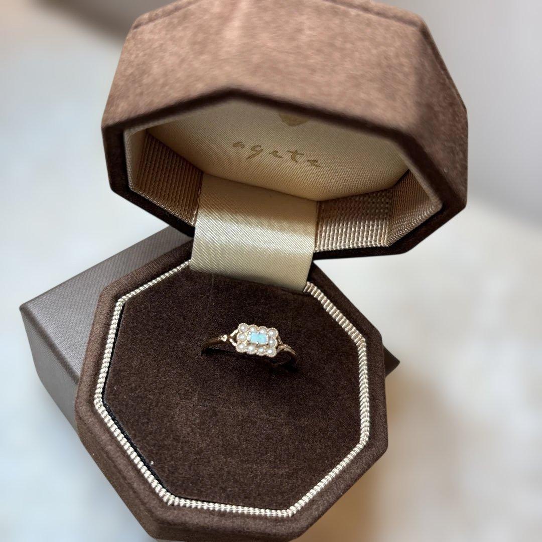 ル*ナ様 agete 10Kベビーパールリング　　15号