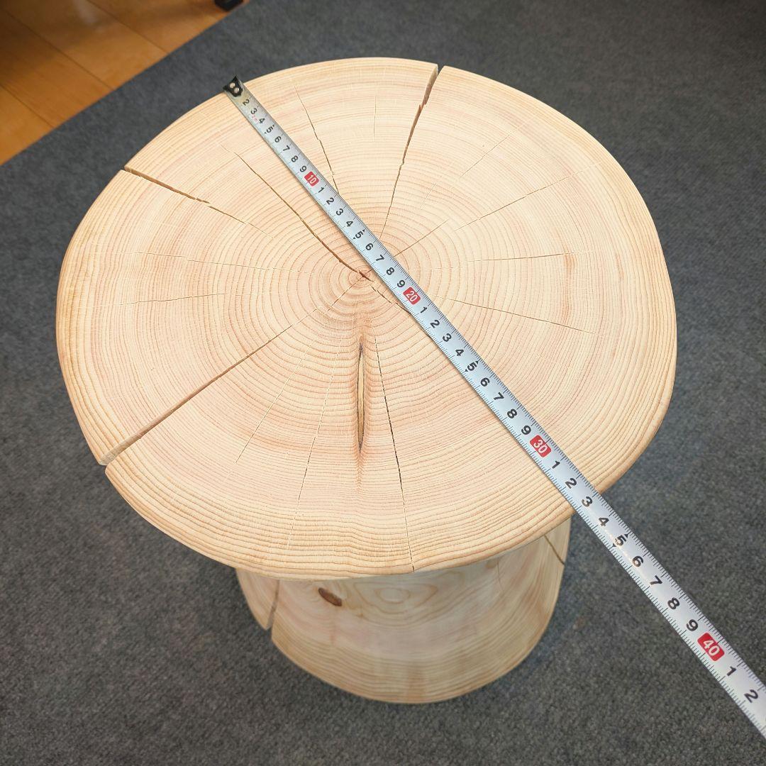 outdoorman　檜②　丸太　椅子　スツール　テーブル　高さ約40㎝