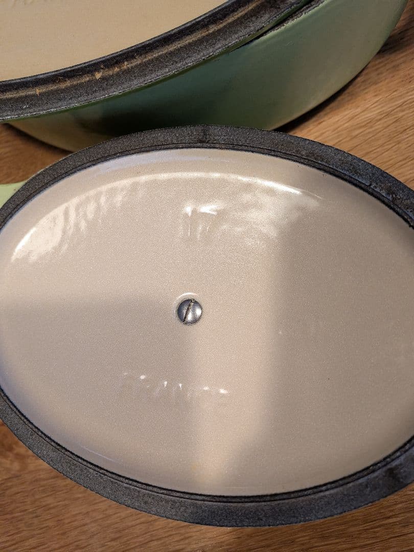 LE CREUSET ホーロー鍋セット グリーン 大小
