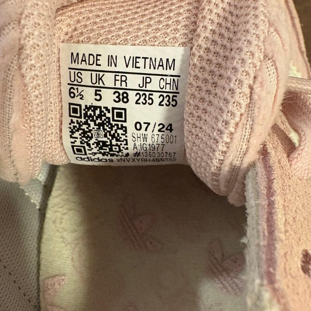 【美品】アディダス ハンドボール スペツィアル W 23.5 ピンクコーデュロイ