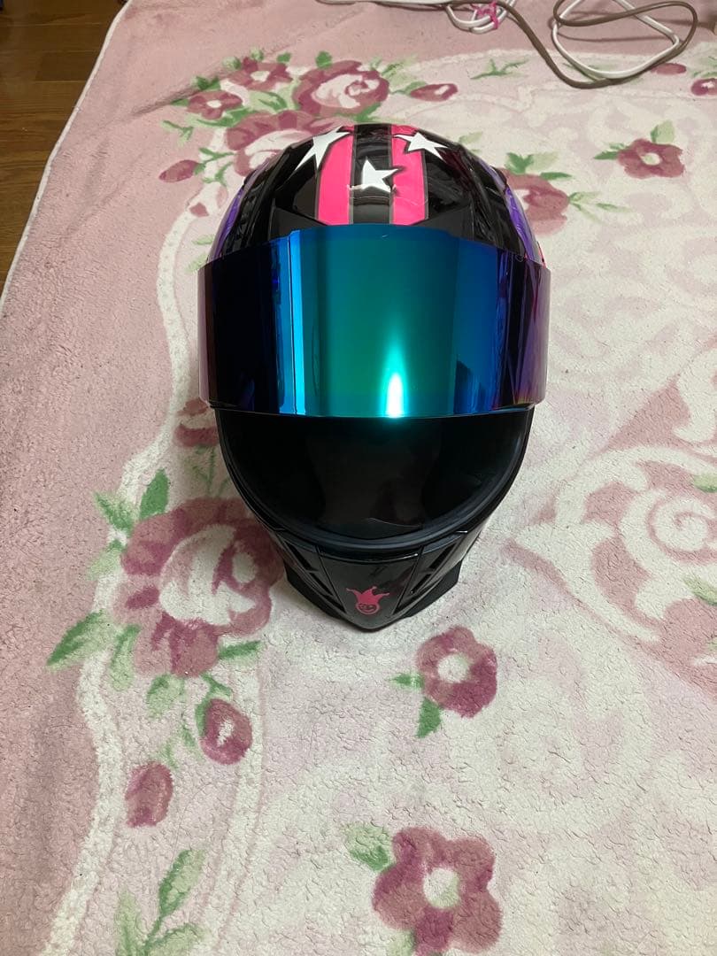 AJS フルフェイスヘルメット 星柄　XL