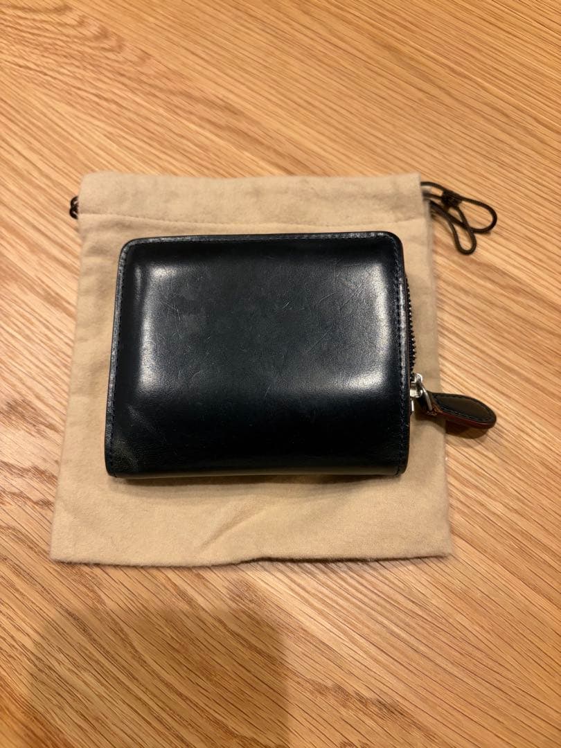 ガンゾ GANZO L字ファスナー二つ折り財布 コードバン