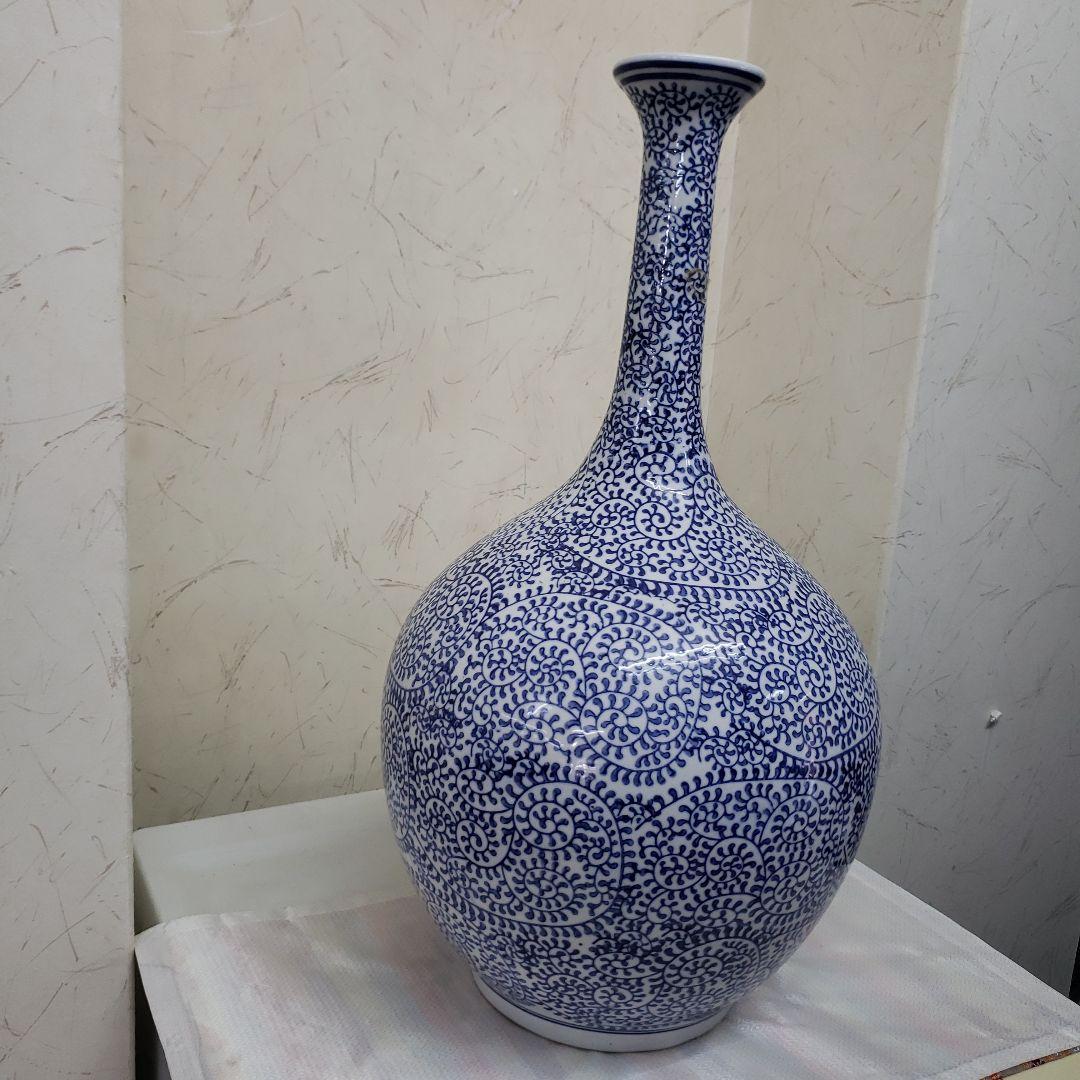 Ｂフライデー蔵出し特価　鶴首陶器花瓶50cm