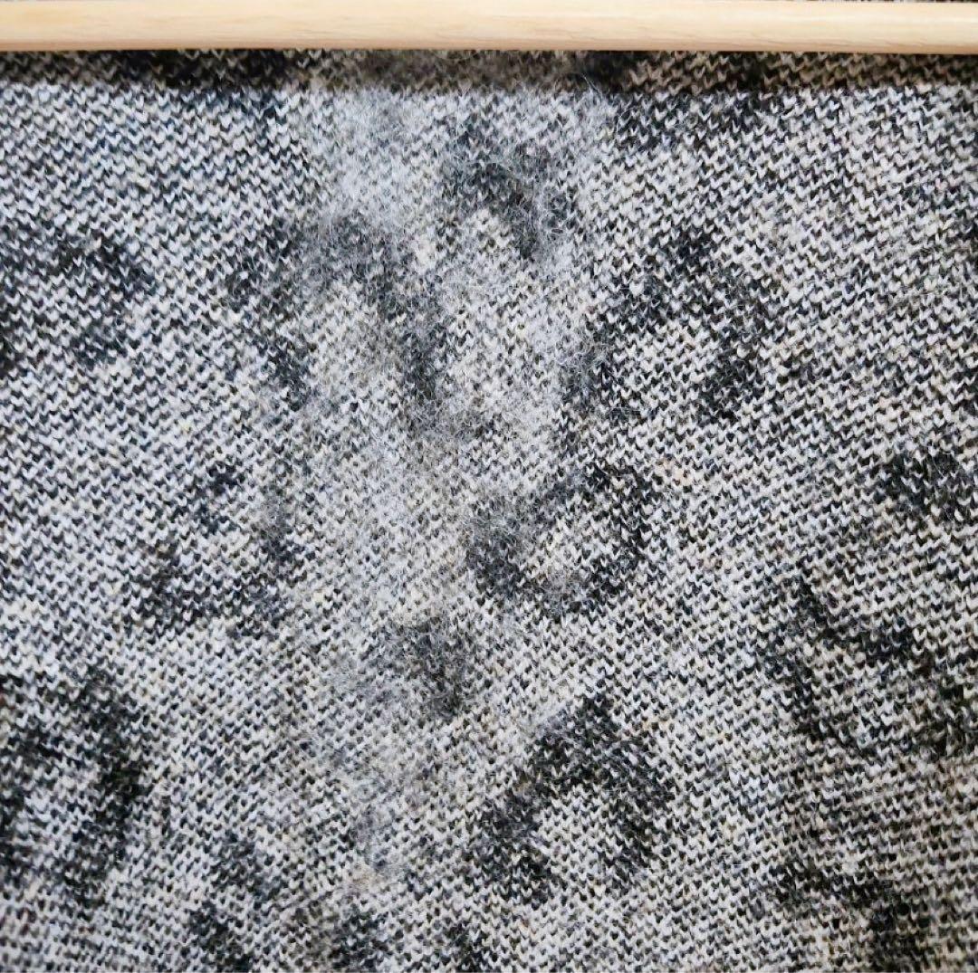 monkey time レオパード ブラッシュド モヘヤ カーディガン モヘア