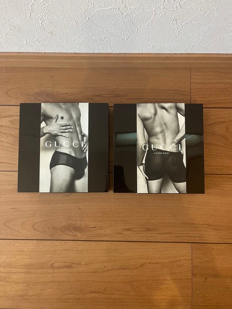 GUCCI ブラック ボクサーショーツ 1枚ブリーフタイプ1枚の2枚 セット M