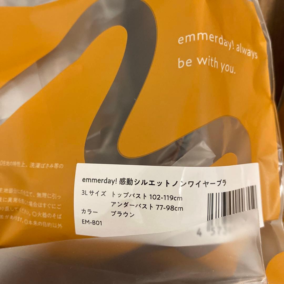 ak emmerda! 3Lサイズ ブラジャーセット ブラック・ブラウン