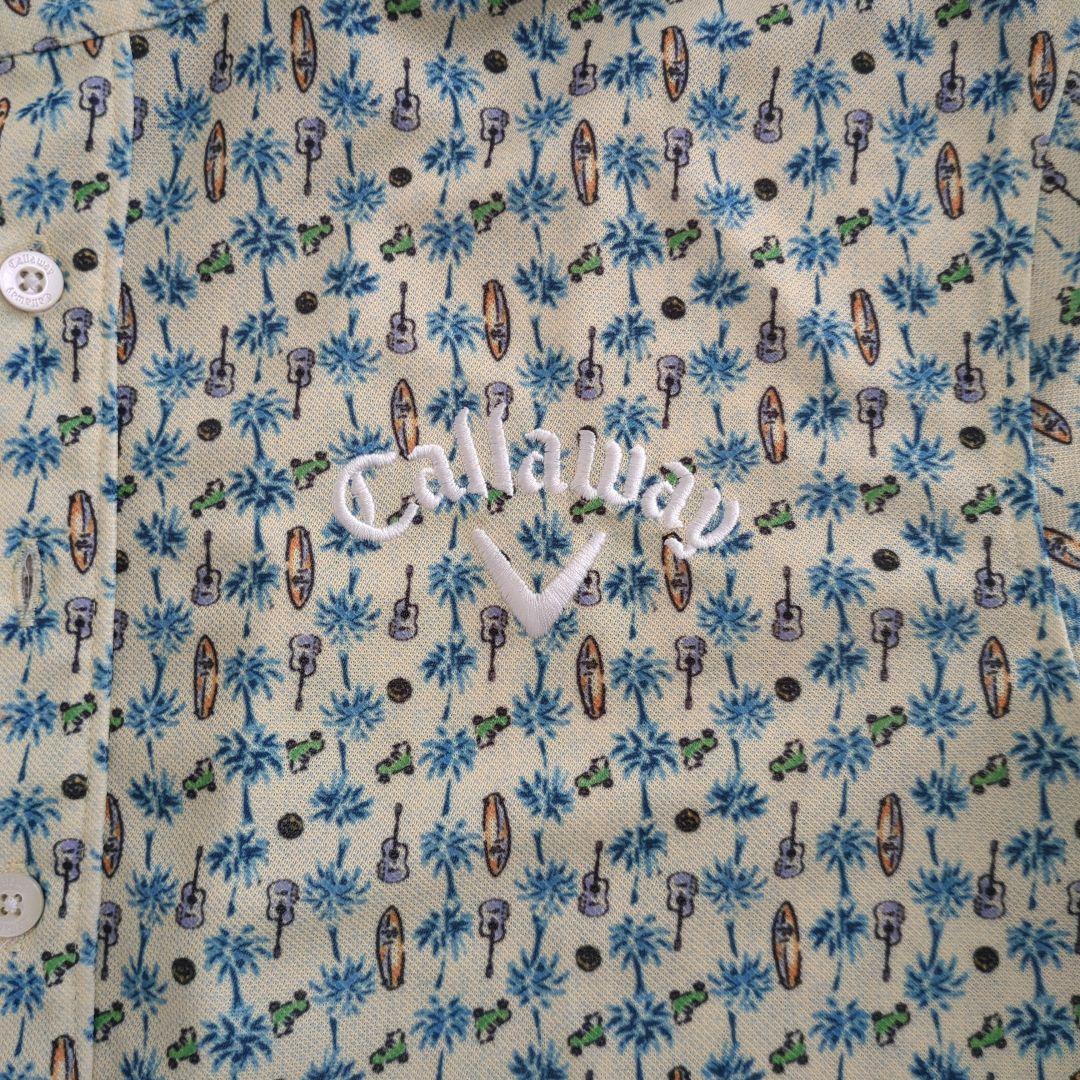 ★美品★Callaway パターン柄ポロシャツ Mサイズ