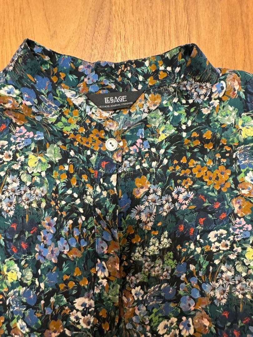 JOURNAL STANDARD L'ESSAGE タックスリーブシャツ　小花柄