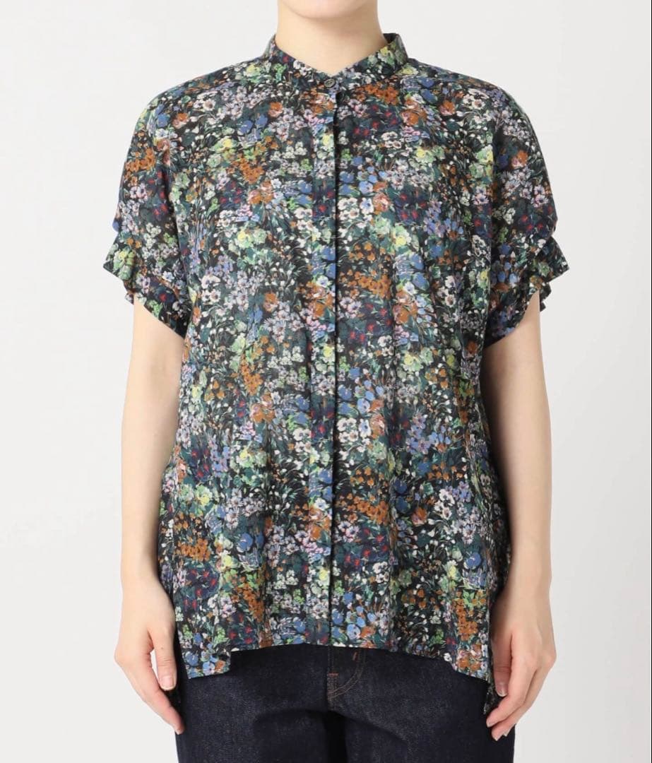 JOURNAL STANDARD L'ESSAGE タックスリーブシャツ　小花柄