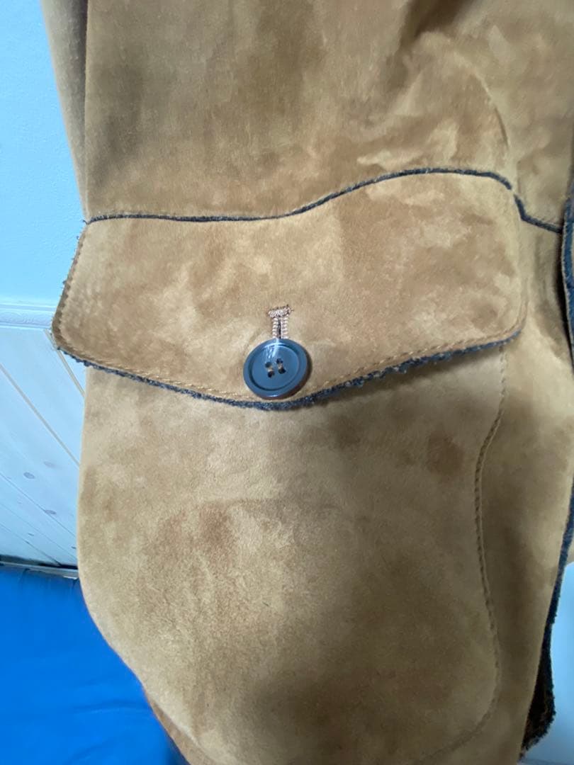 n*s様 20万 秋冬 アルテア スエード レザー ジャケット ブラウン 茶 最