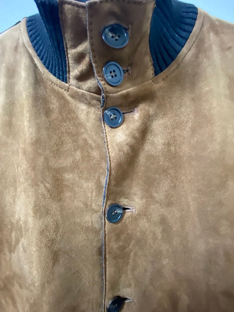 n*s様 20万 秋冬 アルテア スエード レザー ジャケット ブラウン 茶 最