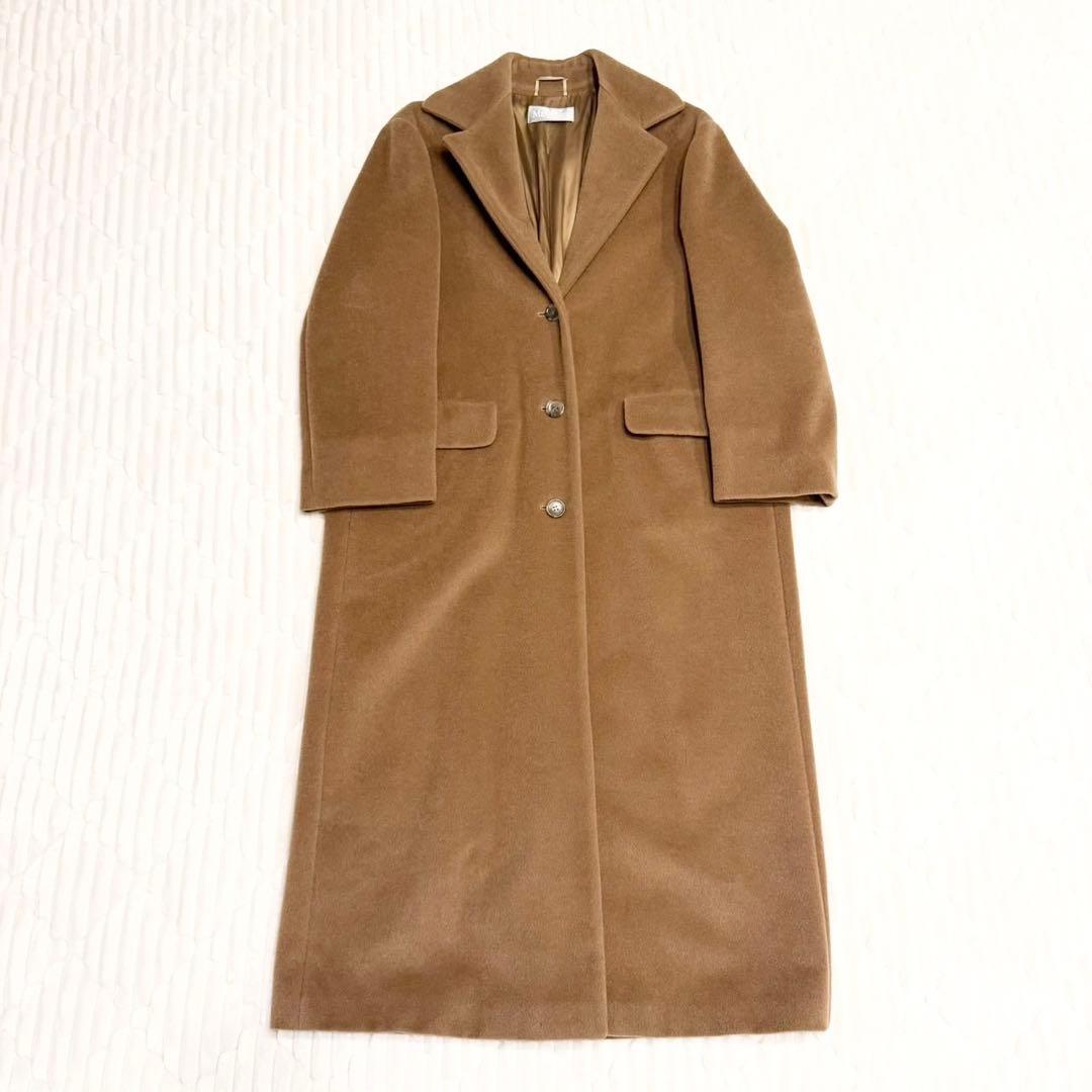 Max Mara ロングコート マックスマーラ ウール キャメル