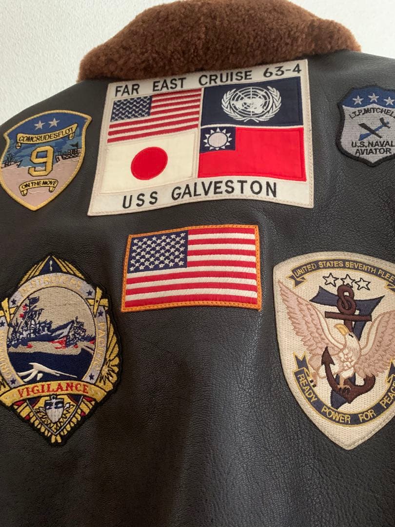 摩*楼様 超希少 AVIREXトップガン G-1 日本国旗モデル ジャケット　タ