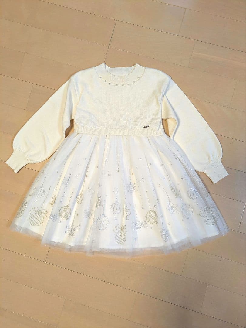 【メルカリ市　値下げ】　新品　タグあり　メゾピアノ 120 ワンピース