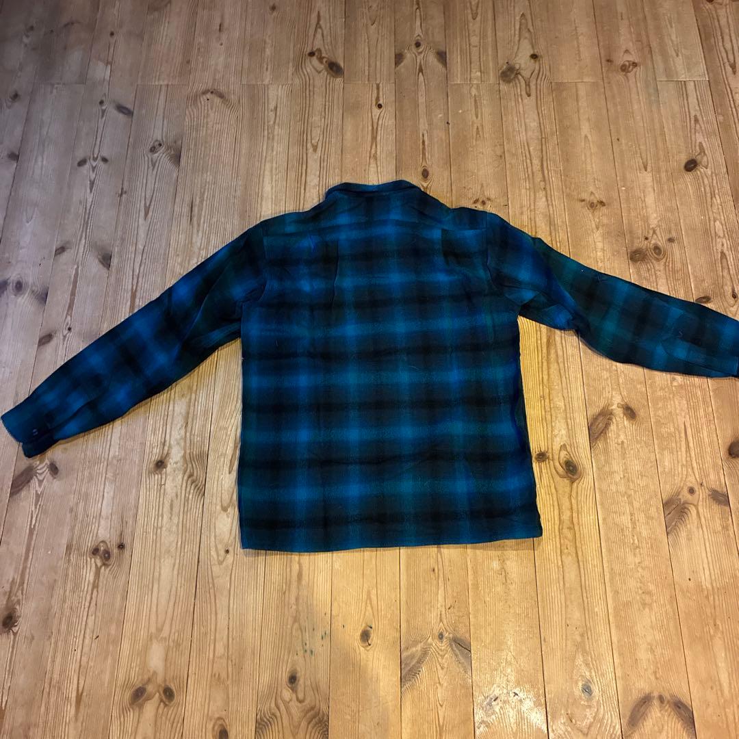 混*淵様 ペンドルトン ボードシャツ オンブレ 実寸L 表記M ヴィンテージブル