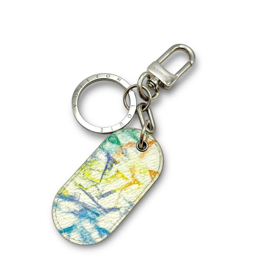 【美品】LOUIS VUITTON ポルトクレ ミリタリータブ キーリング