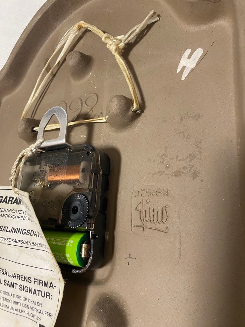 北欧陶板を代表Jie Gantofta（ジィ・ガントフタ）陶板ウォールクロック