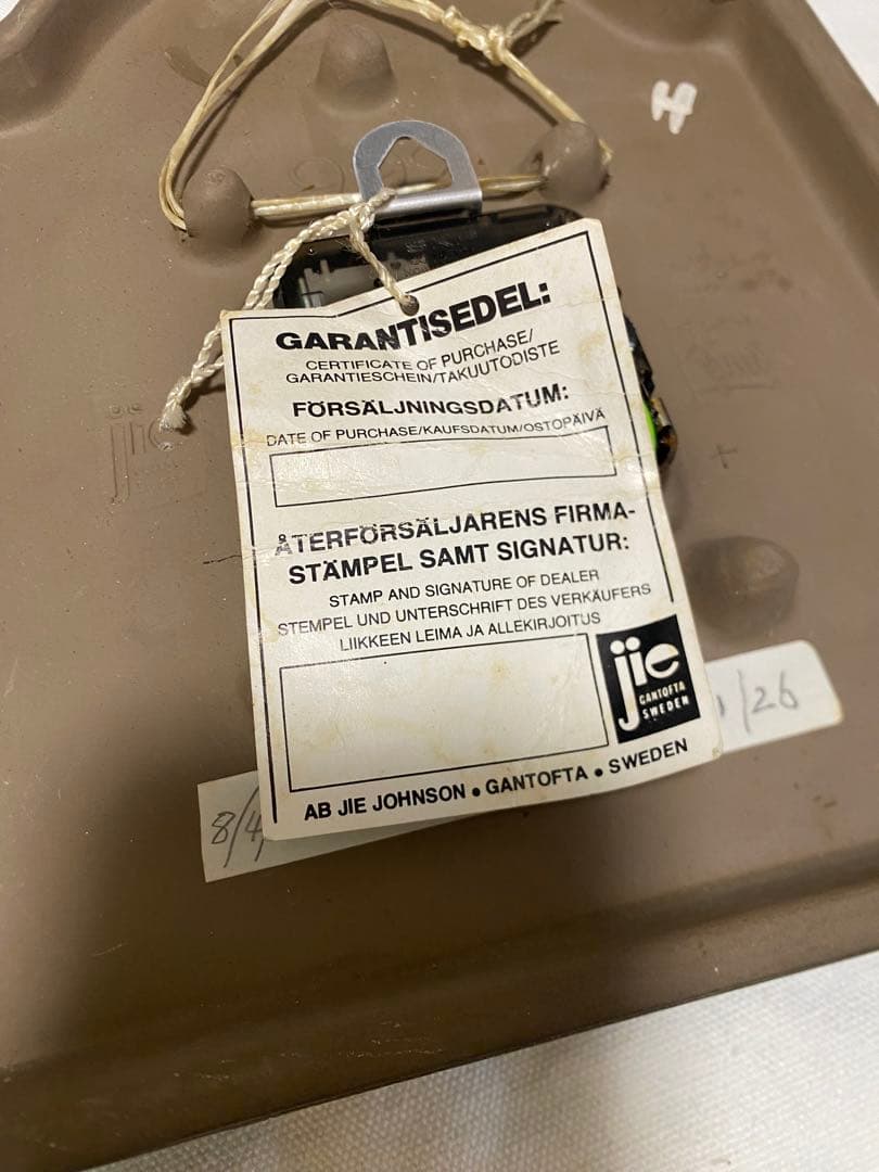 北欧陶板を代表Jie Gantofta（ジィ・ガントフタ）陶板ウォールクロック