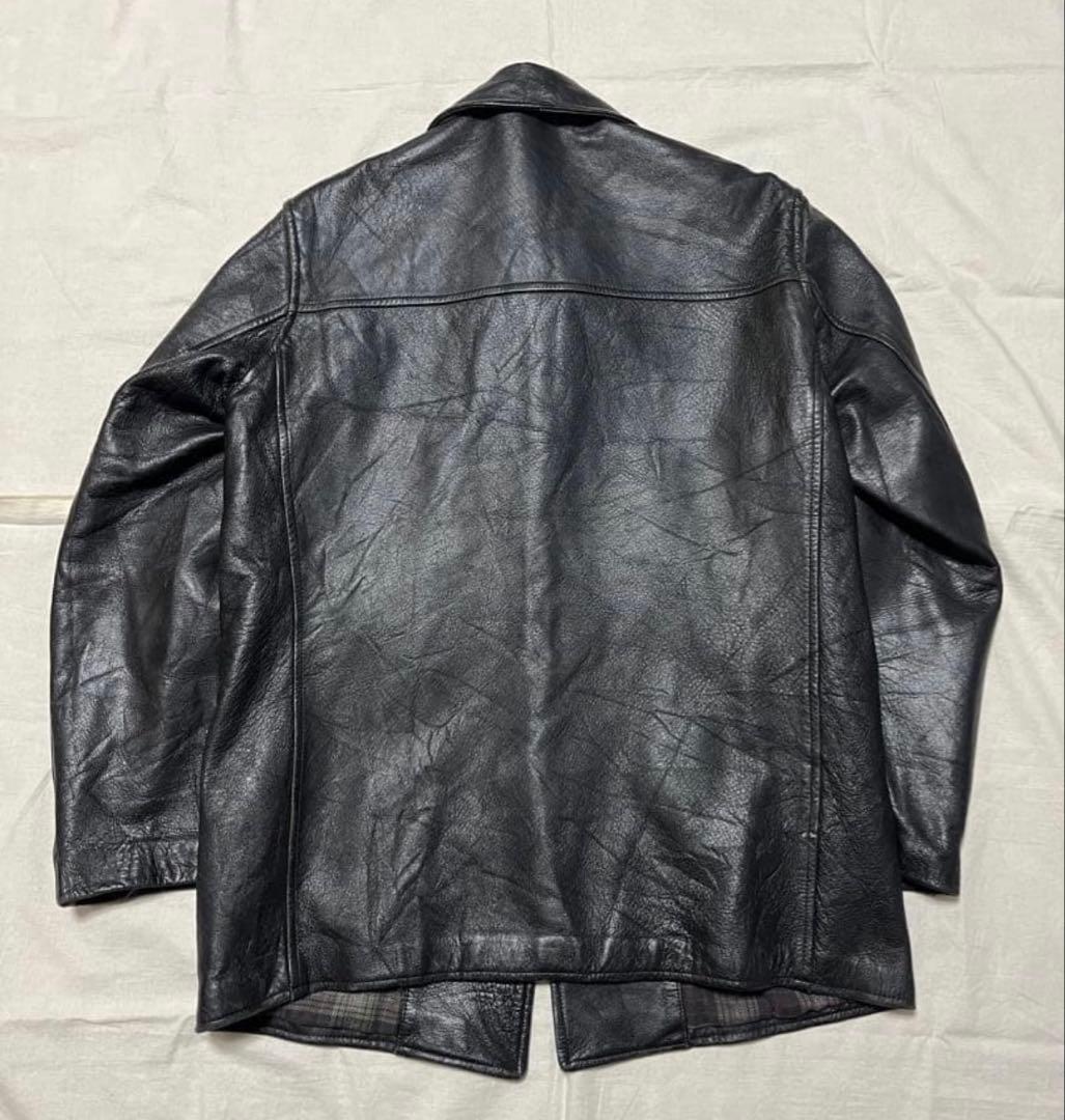 70s〜80sフレンチビンテージ レザーカーコート