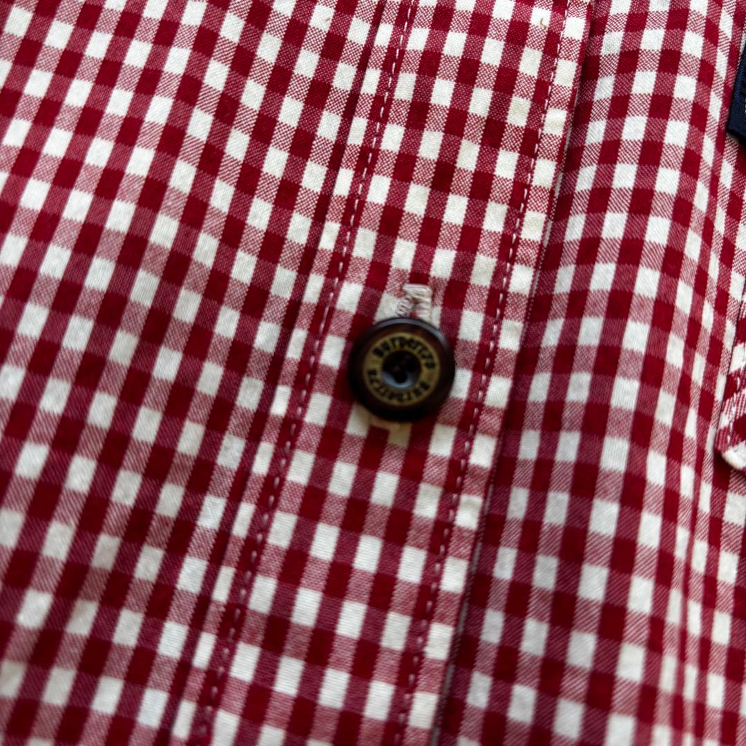 Burberry✨シャツワンピース　ギンガムチェック　刻印ボタン　女の子　160