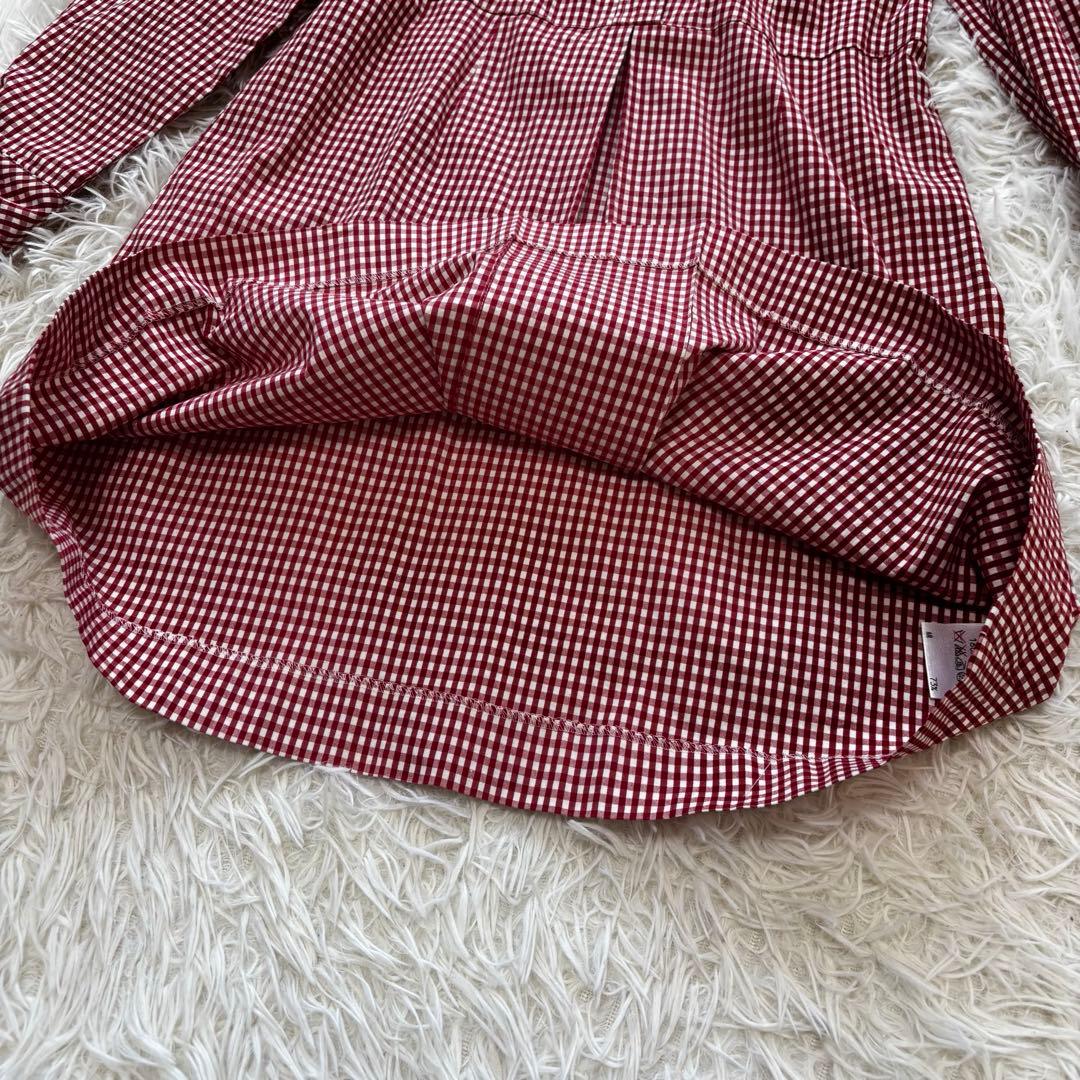 Burberry✨シャツワンピース　ギンガムチェック　刻印ボタン　女の子　160
