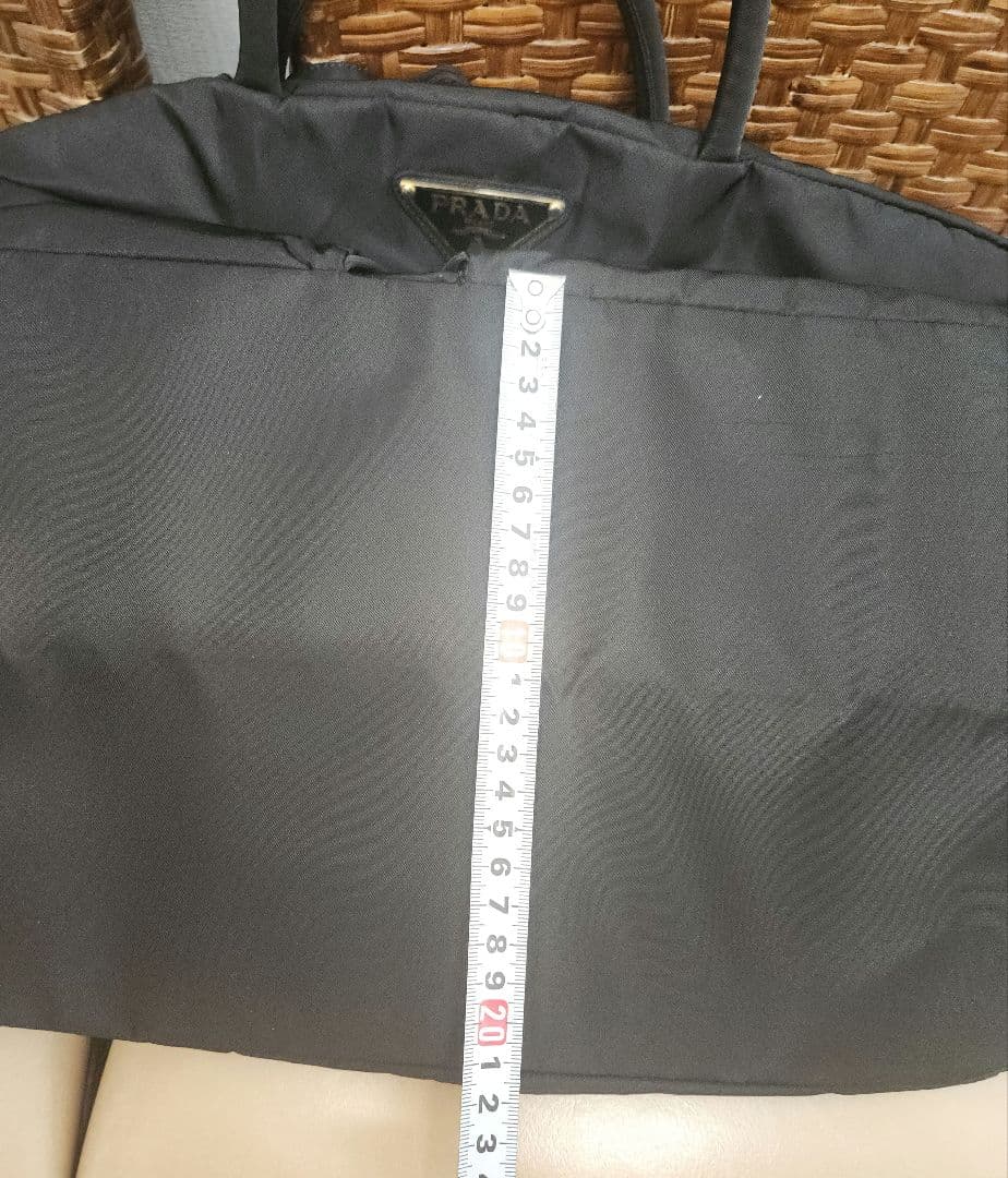 PRADA ブラック ナイロントートバッグ