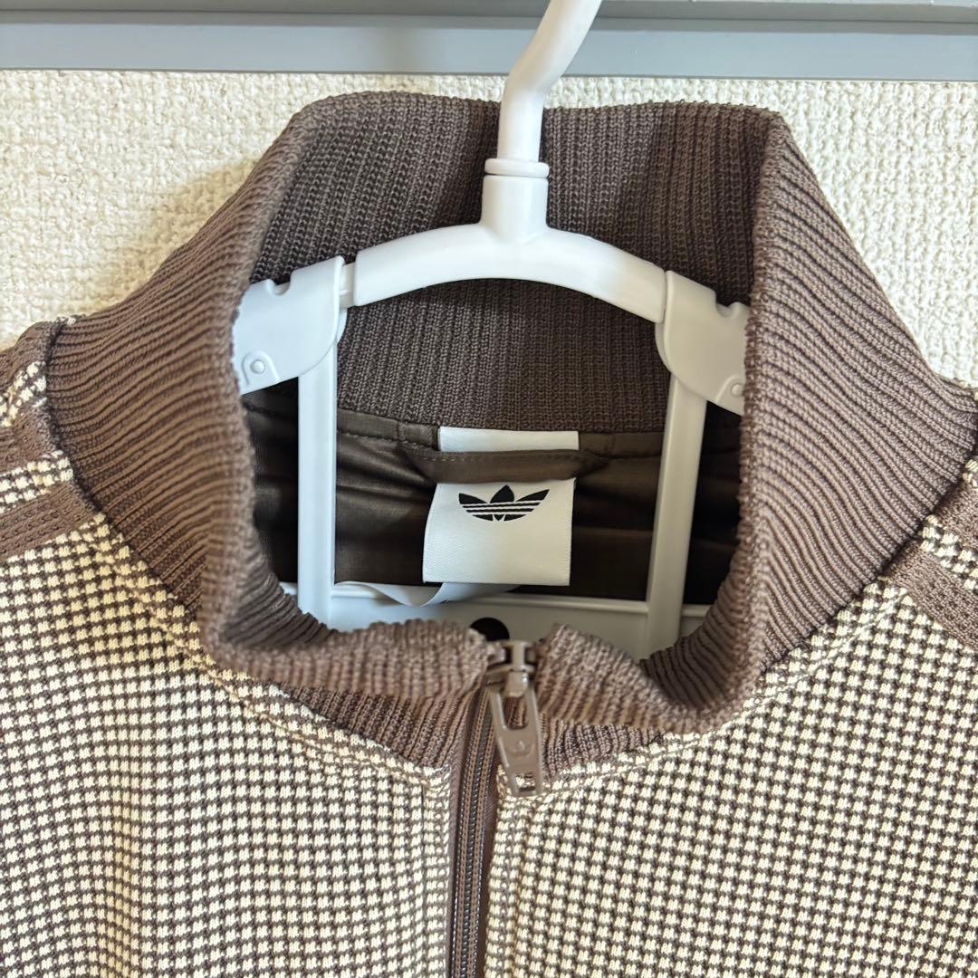 adidas クロップ　トラック　トップ　ジャージ　 ワッフルニット　3XL