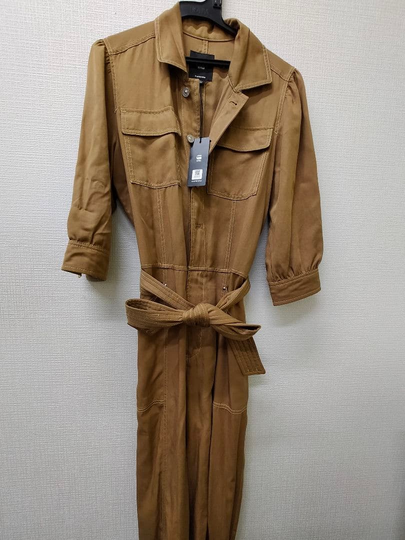 G-STAR RAW 未使用タグ付きブラウンサロペット