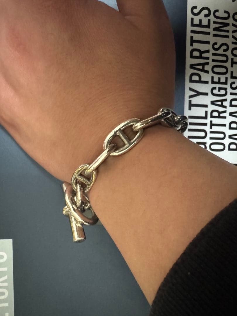 シェーヌダンクル GM 12コマ ブレスレット シルバー