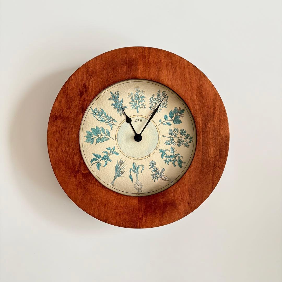 80s90s イングランド製 木製掛け時計