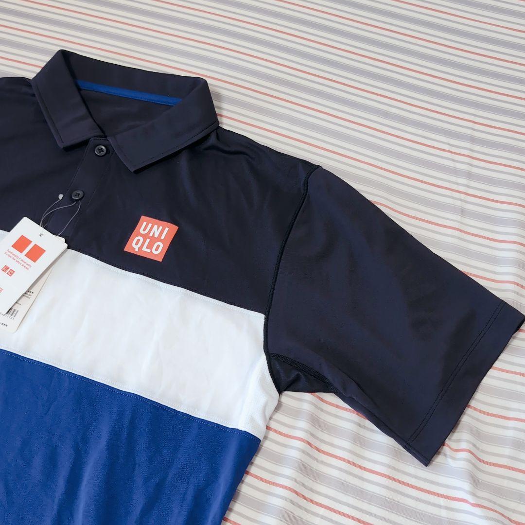 ユニクロ 錦織圭 2015全仏ゲームポロ プラクティスシャツ L