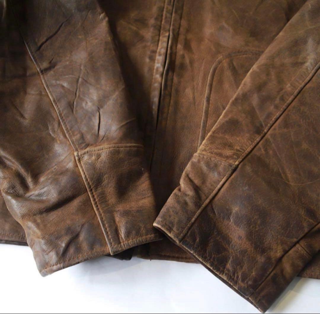 90s USA製 Schott ドリズラー レザージャケット ブルゾン アメリカ