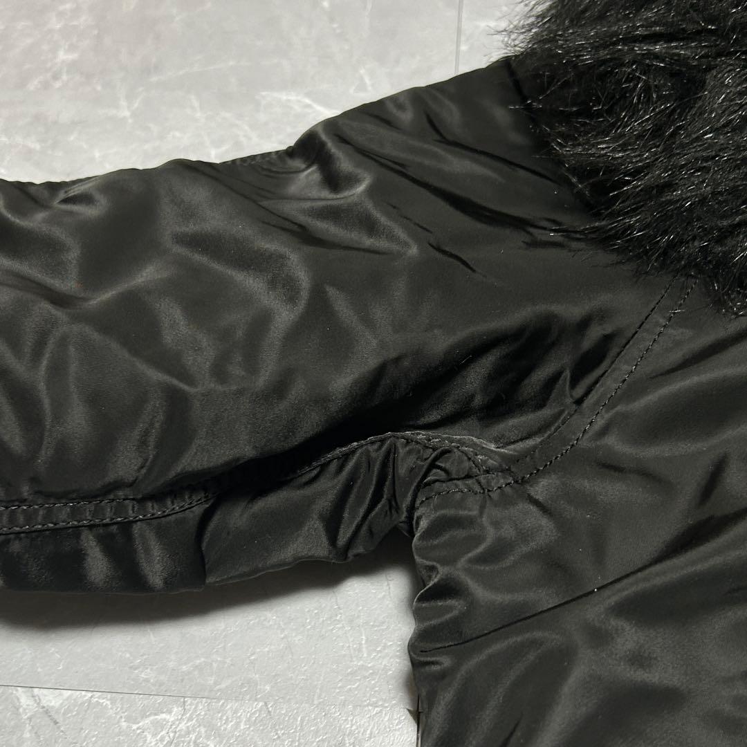 ☆極美品☆【ALPHA】N-3B フライトジャケット 2Way メンズ ブラック