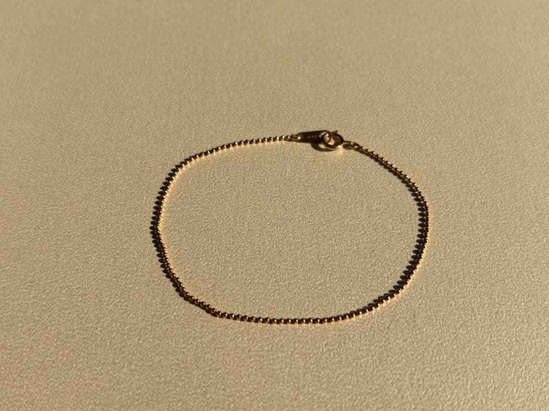 K18ボールチェーン ブレスレット