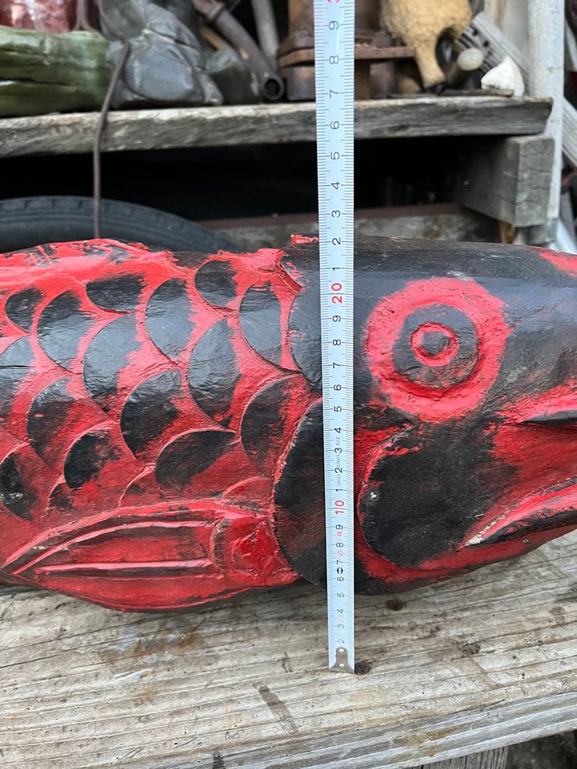 自在鉤横木、鯉の自在鉤、鯉の木彫り、木彫りの鯉、鯉の置き物