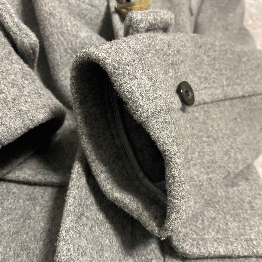 HYKE　ダッフルコート　ウール混　レディース　アウター　Lグレー　希少色　1