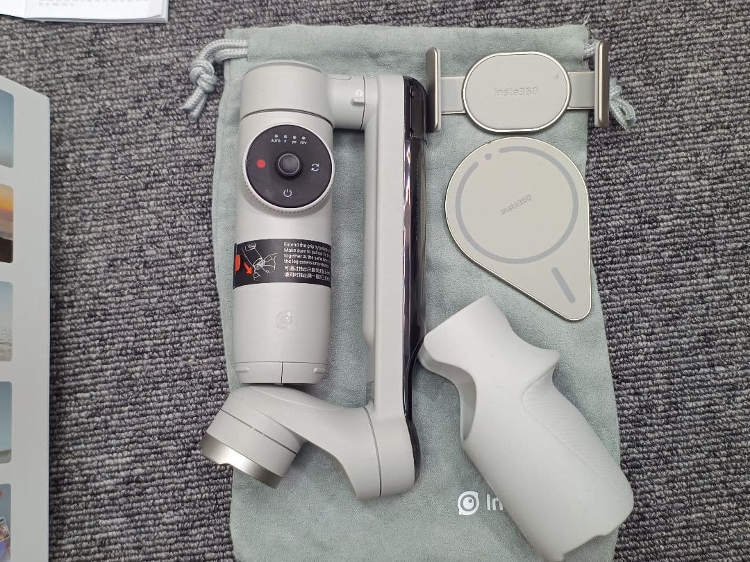 Insta360 Flow Pro ストーングレー　磁気マウント付