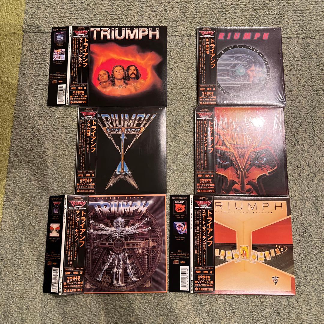 入手困難盤TRIUMPH 国内帯付紙ジャケCD6枚セット