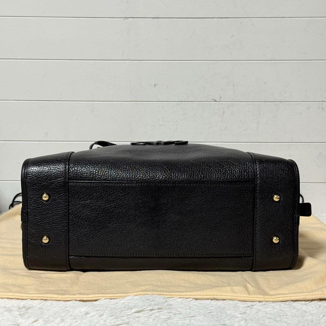 極美品✨LOEWE ロエベ アマソナ 36 ハンドバッグ レザー シボ革　黒