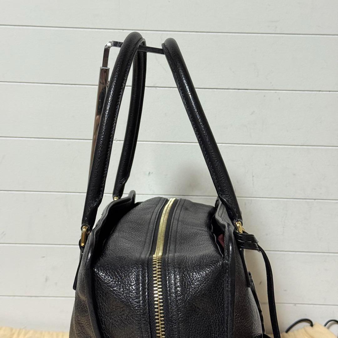 極美品✨LOEWE ロエベ アマソナ 36 ハンドバッグ レザー シボ革　黒