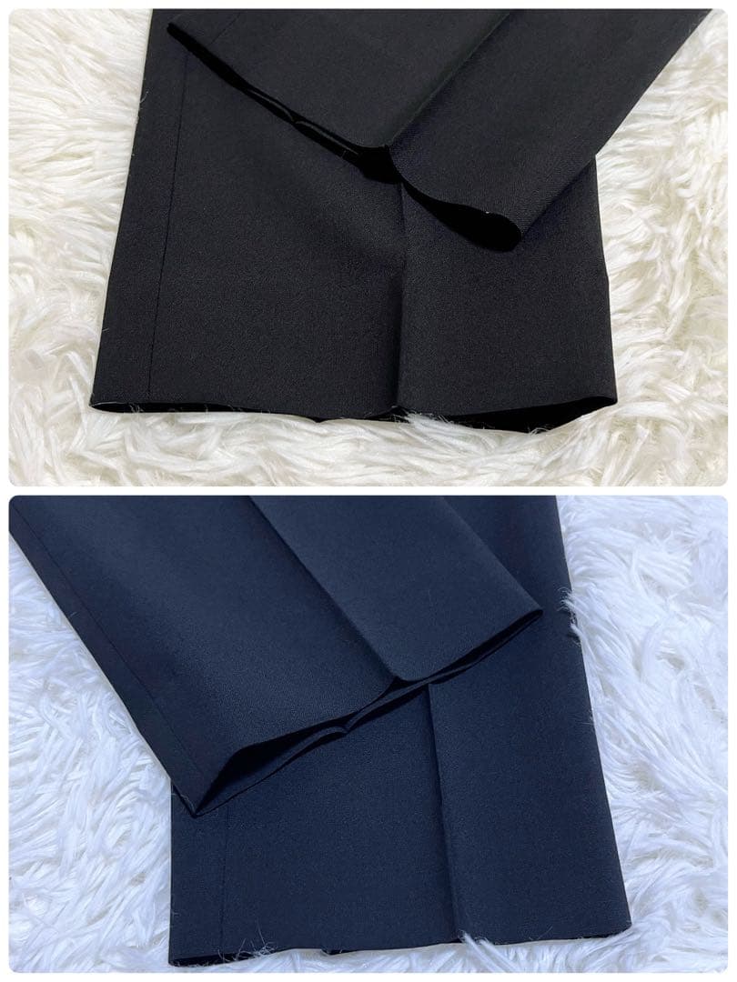 Theory TAILOR 近年 パンツスーツ ノーカラー ブラック 総裏地 S