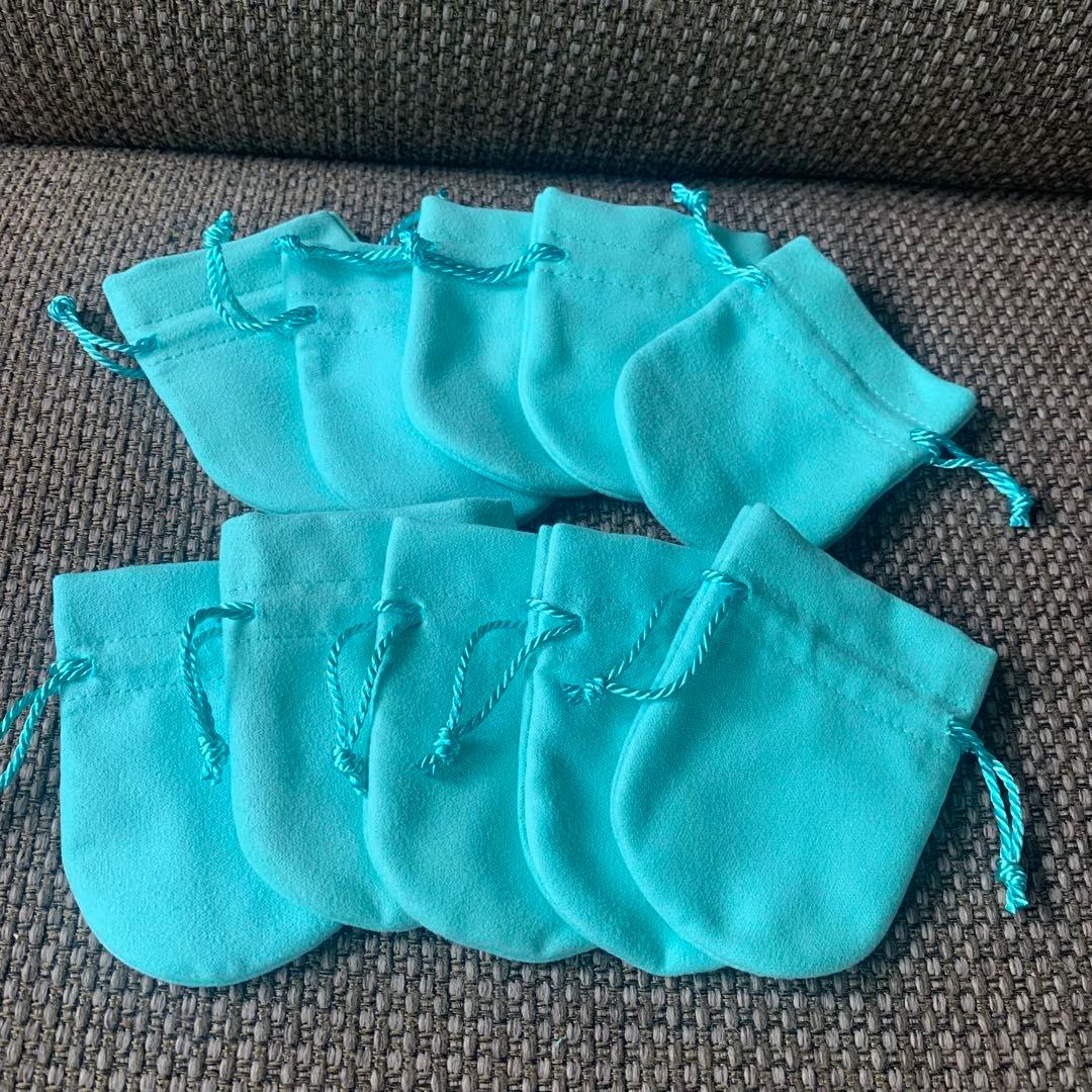 国内現行品　新品同様ティファニー巾着袋10枚セット