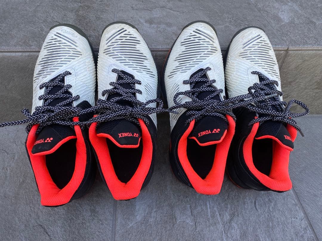 YONEX ソニケード テニスシューズ ホワイト/ブラック/オレンジ