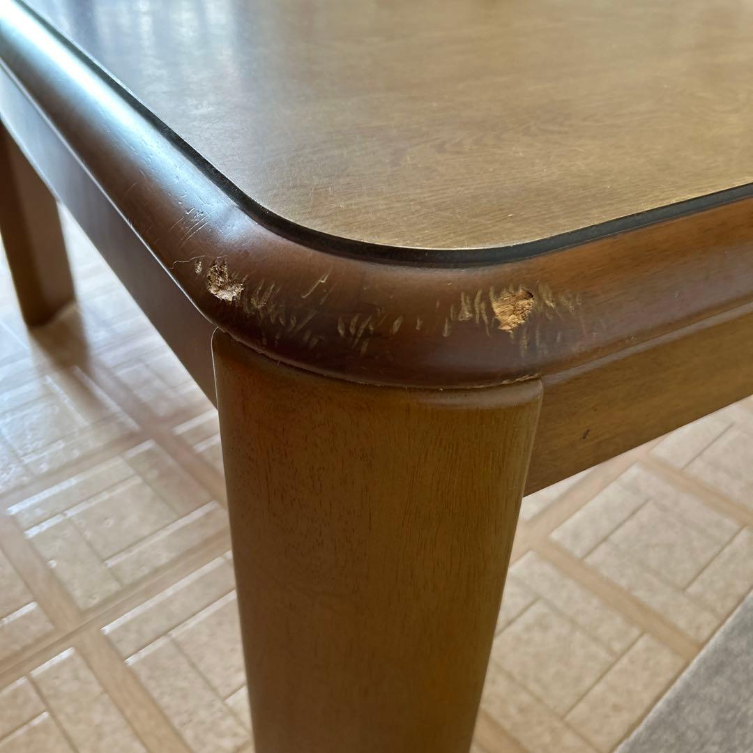 冬準備〜山善家具調こたつ　継足付き　取説付き　110×75 ユニットヒーター