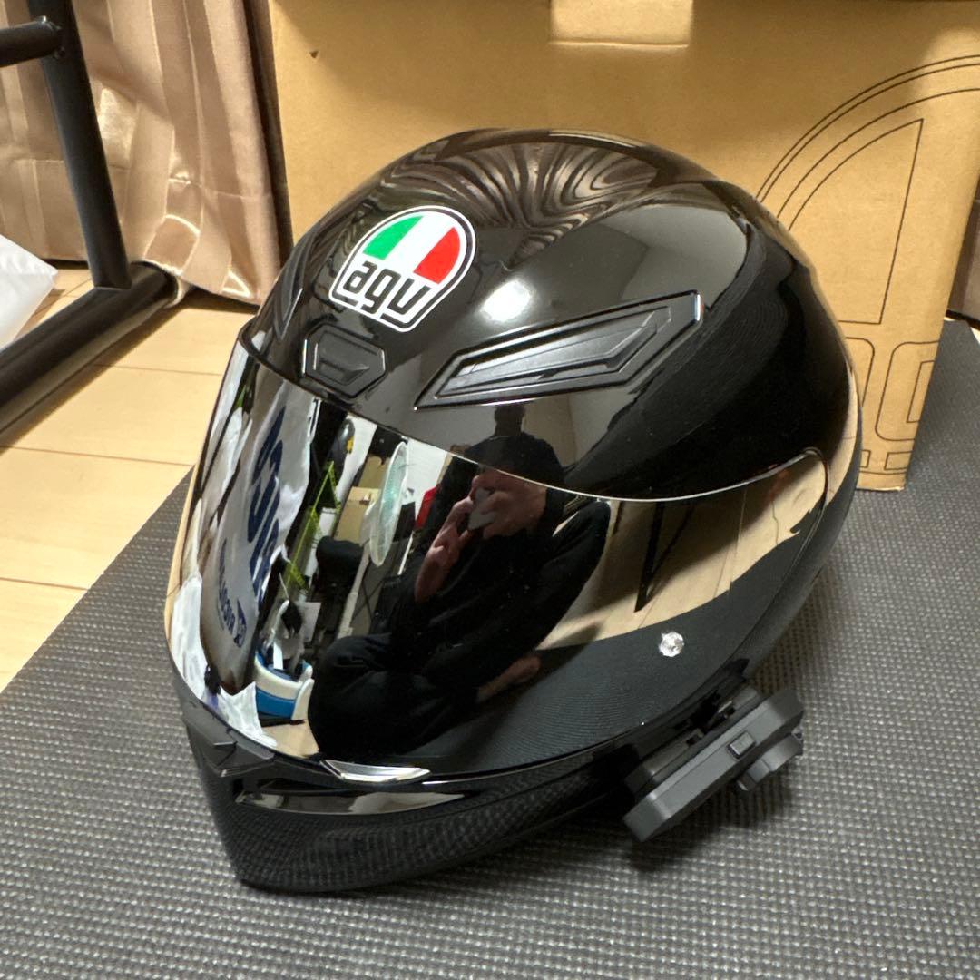AGV K1S フルフェイスヘルメット Mサイズ ブラック　インカム付き